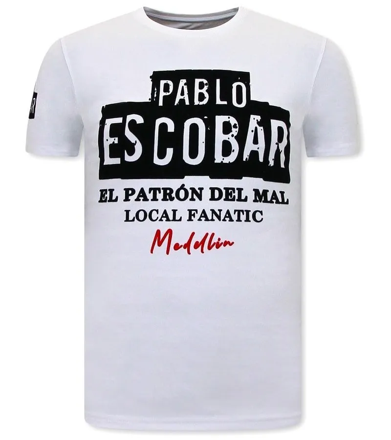 EL  PATRON CAMISETAS HOMBRE  BLANCO